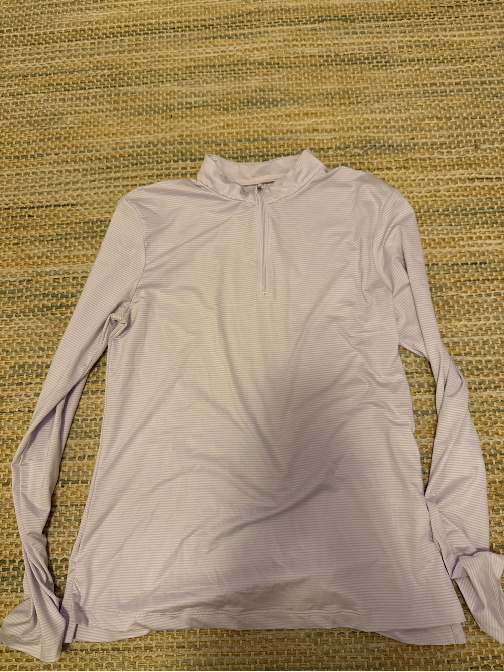 Nike Light Lavender Quarter-Zip Long Sleeve Top